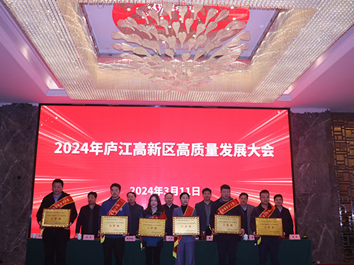 【喜报】英超联赛买球官网（中国）有限公司
电气荣获2023年庐江高新区企业高质量发展一等奖！